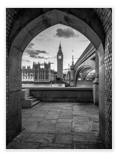 Big Ben and Westminster Bridge de Jan Christopher Becke