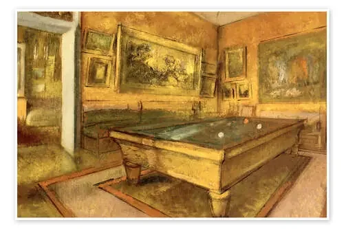 Billiard Room at Menil Hubert de Edgar Degas Master Collection