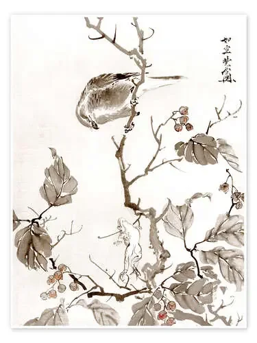 Bird and Frog de Kawanabe Kyosai Master Collection