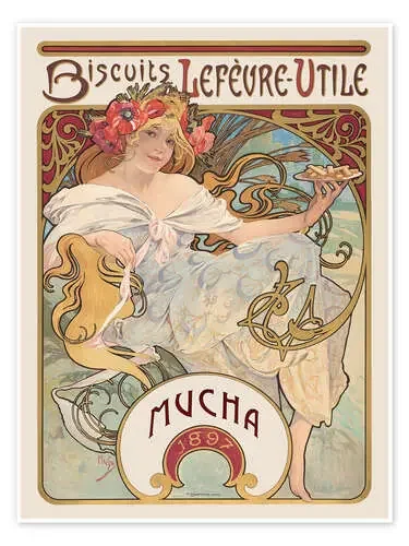 Biscuits Lefèvre-Utile de Alfons Mucha Master Collection