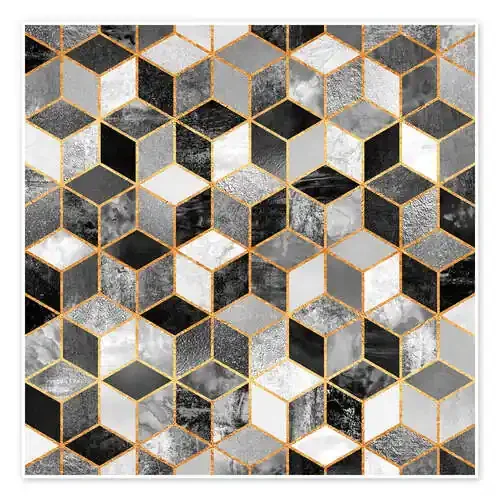 Black and white cubes de Elisabeth Fredriksson
