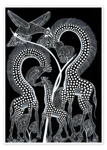 Black Animals in the wild de Rubuni Tanzania Art & Licensing