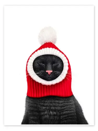 Black Cat in a Red Hat de Valeriya Korenkova