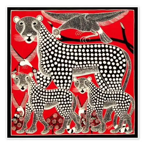 Black Cheetah family de Rubuni Tanzania Art & Licensing