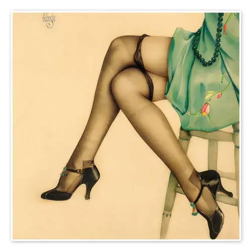 Black Stockings de Alberto Vargas Master Collection