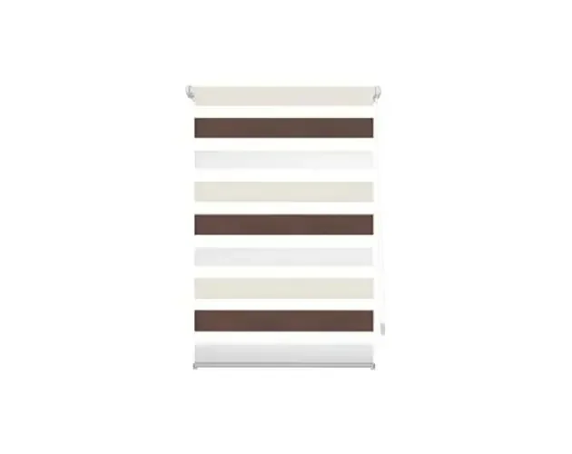 Blindecor | estor enrollable easyfix 92×180 marrón – crema | Brico Depôt Miglior Prezzo