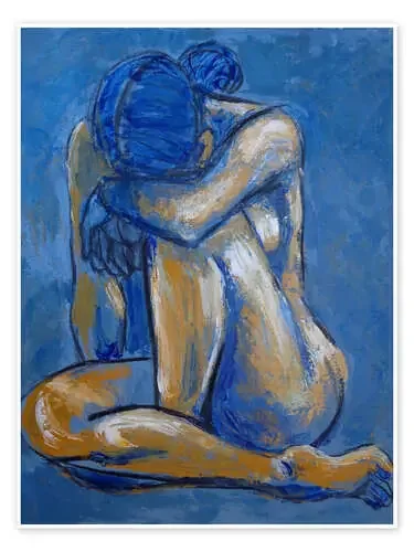 Blue Heart – Female Nude de Carmen Tyrrell