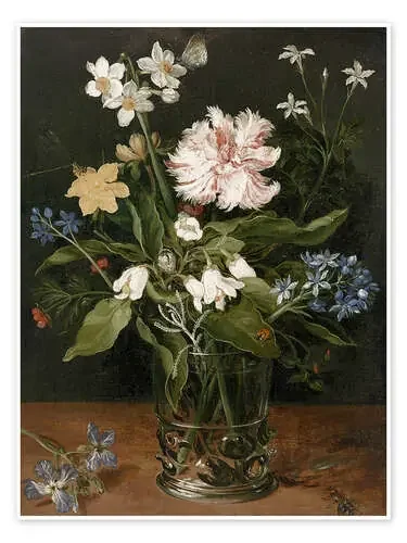 Bodegón con flores y florero de Jan Brueghel d.Ä. Master Collection