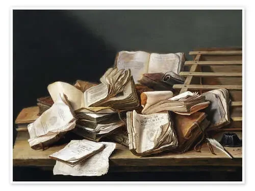 Bodegón con libros de Jan Davidsz de Heem Master Collection