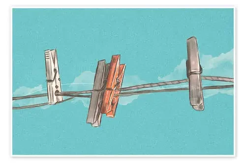 Boho Clothespins de Romina Lutz