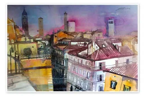Bologna roof landscape de Johann Pickl