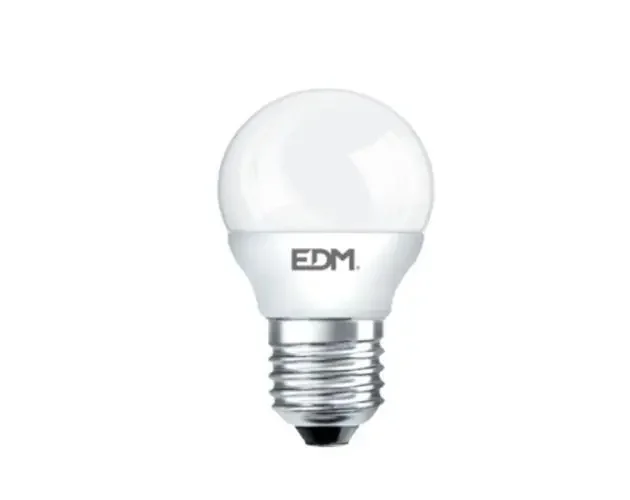 Bombilla LED edm esférica E27 5w 400lm 4000k luz día ø4,5x8cm | Brico Depôt Novità