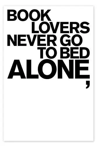 Book Lovers Never Go to Bed Alone, II de THE USUAL DESIGNERS