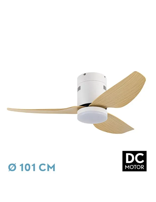 Borax Blanco Haya Ventilador Plafón