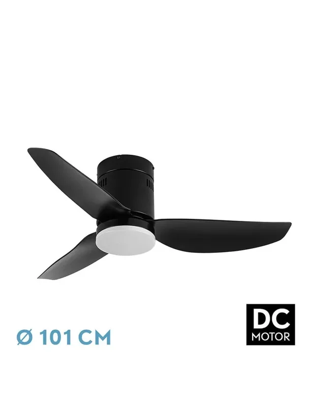 Borax Negro Ventilador Motor DC