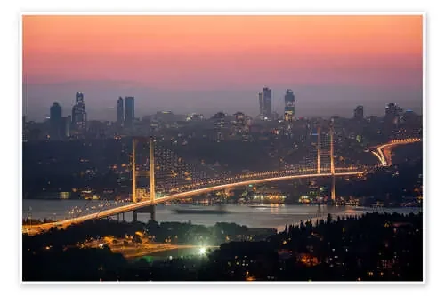 Bosporus-Bridge at Night (Istanbul / Turkey) de gn fotografie