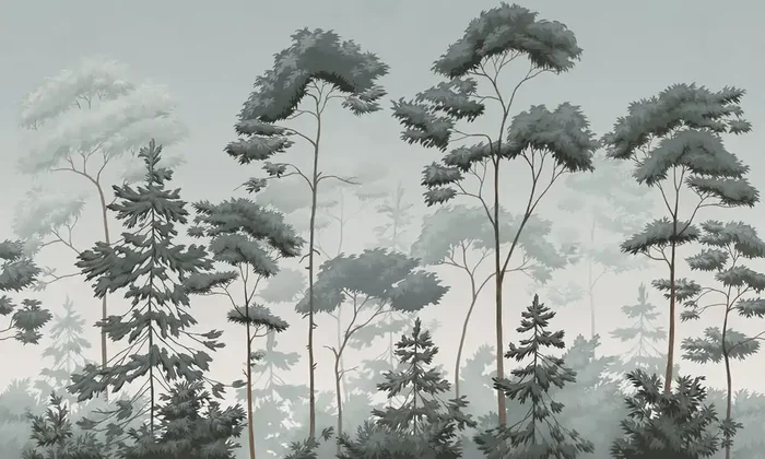 Bosque escandinavo – Verde Azul