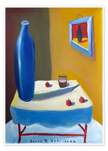 Botella grande azul de Diego Manuel Rodriguez