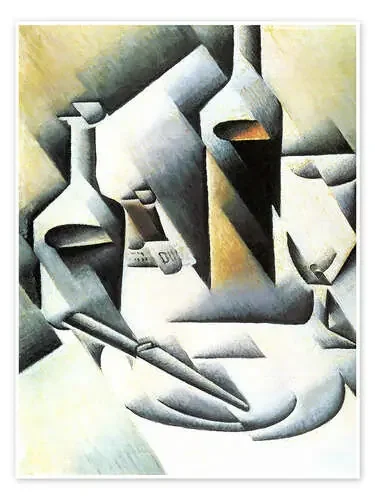 Botellas y cuchillo de Juan Gris Master Collection