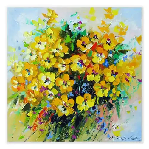Bouquet of yellow summer flowers de Olha Darchuk