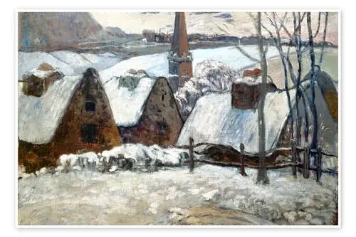 Breton Village in winter de Paul Gauguin ARTOTHEK