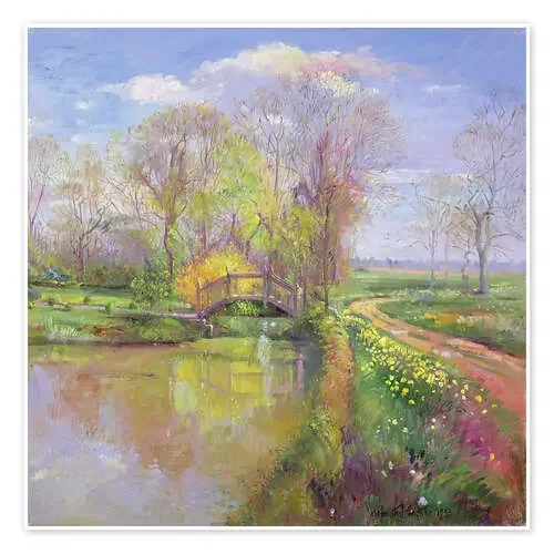 Bridge in Spring de Timothy Easton Bridgeman Images