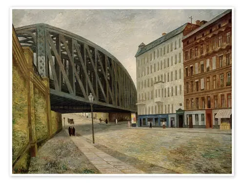Bridge over the Ackerstraße Berlin North de Gustav Wunderwald akg-images