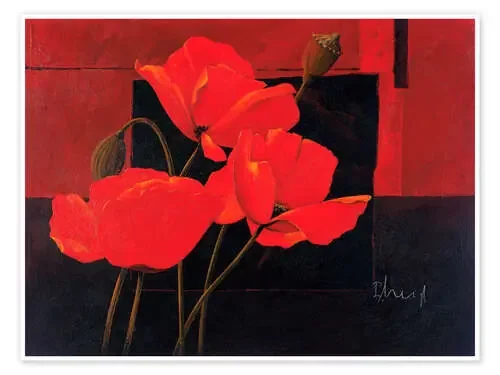 Bright red poppy de Franz Heigl Advocate Art