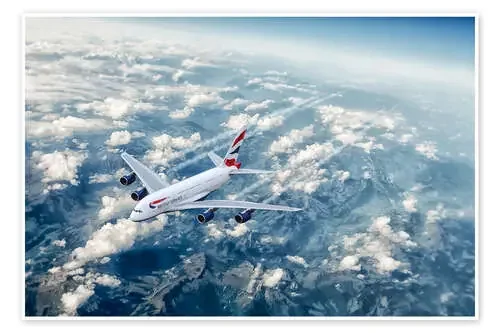 British Airways Airbus A380 de airpowerart