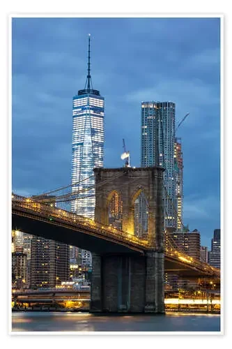 Brooklyn Bridge at dusk Editors Choice