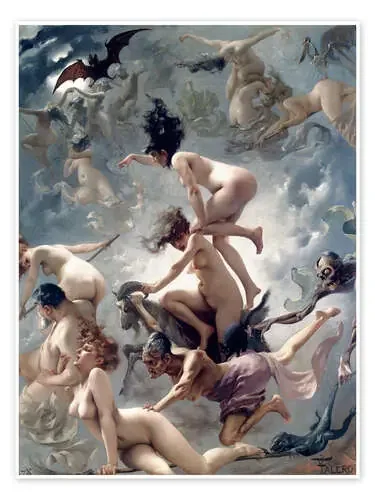 Brujas yendo al Sabbath de Luis Ricardo Falero Master Collection