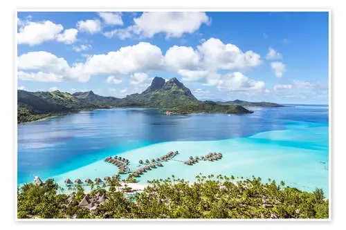 Bungalow Village on Bora Bora de Matteo Colombo