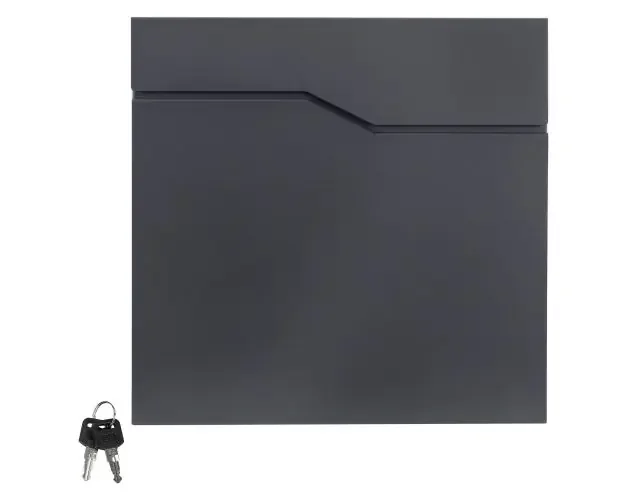 Buzón 37x11x37 cm antracita acero inoxidable ml-design | Brico Depôt Compra Online