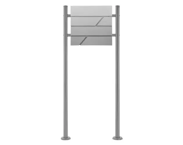 Buzón correos acero gris claro casillero depósito periódico soporte | Brico Depôt Esclusivo