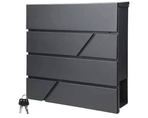 Buzón correos de pared acero 37 x 11 x 37 cm ecd germany | Brico Depôt Migliore Qualità