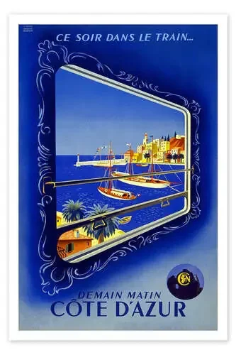 By train to the Cote de Azur de Vintage Travel Collection
