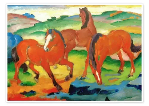Caballos rojos de Franz Marc Master Collection