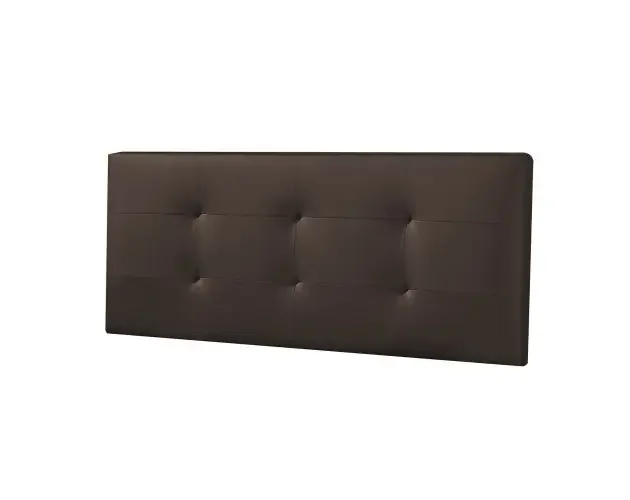 Cabecero tapizado carla 160×60 cm chocolate, 8 cm de grosor | Brico Depôt Economico