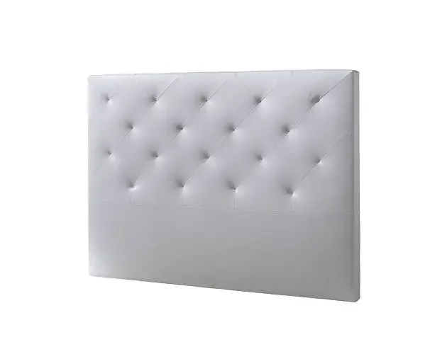 Cabecero tapizado rombo 160×115 cm blanco, 8 cm de grosor | Brico Depôt Offerta