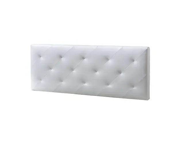 Cabecero tapizado rombo 160×60 cm blanco, 8 cm de grosor | Brico Depôt Occasione