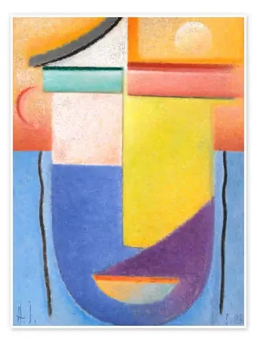 Cabeza abstracta – agua y luz de Alexej von Jawlensky Master Collection