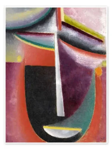 Cabeza abstracta, misterio de Alexej von Jawlensky Master Collection