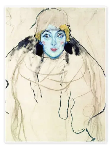 Cabeza de mujer de Gustav Klimt Master Collection