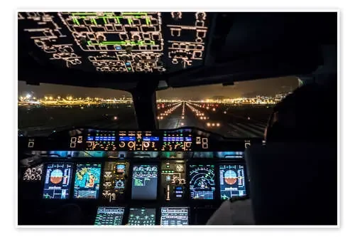 Cabina de piloto de avión A380 de Ulrich Beinert