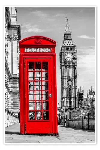 Cabina de teléfono en Londres de euregiophoto
