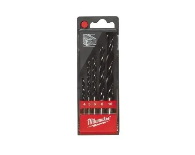Caja de 5 brocas para madera 3 puntas milwaukee din 7487 e – 4932352466 | Brico Depôt Garanzia Inclusa