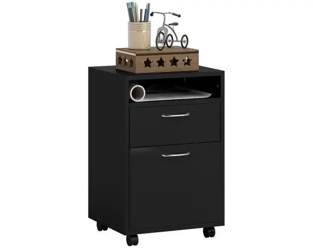 Cajonera de oficina 40x35x60 cm melamina de madera Homcom | Brico Depôt Vendita Finale