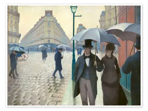 Calle de París, día lluvioso de Gustave Caillebotte Master Collection
