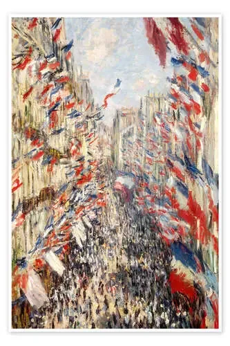 Calle Montorgueil de París, celebrando el 30 de junio de Claude Monet Master Collection