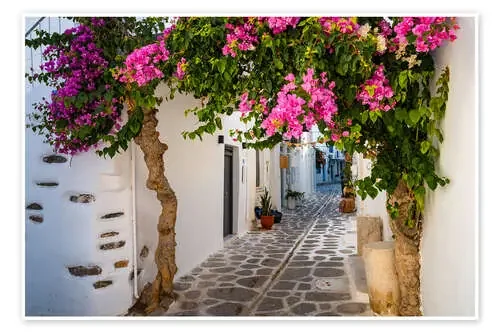 Callejón en la isla de Paros, Grecia de Matteo Colombo